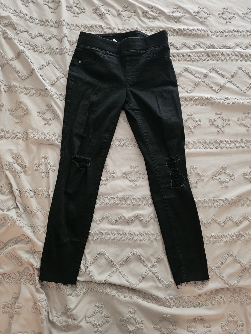 Old Navy Black Ripped Skinny Jeans